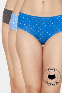 Blue Polka Charcoal Melange Winners Luck